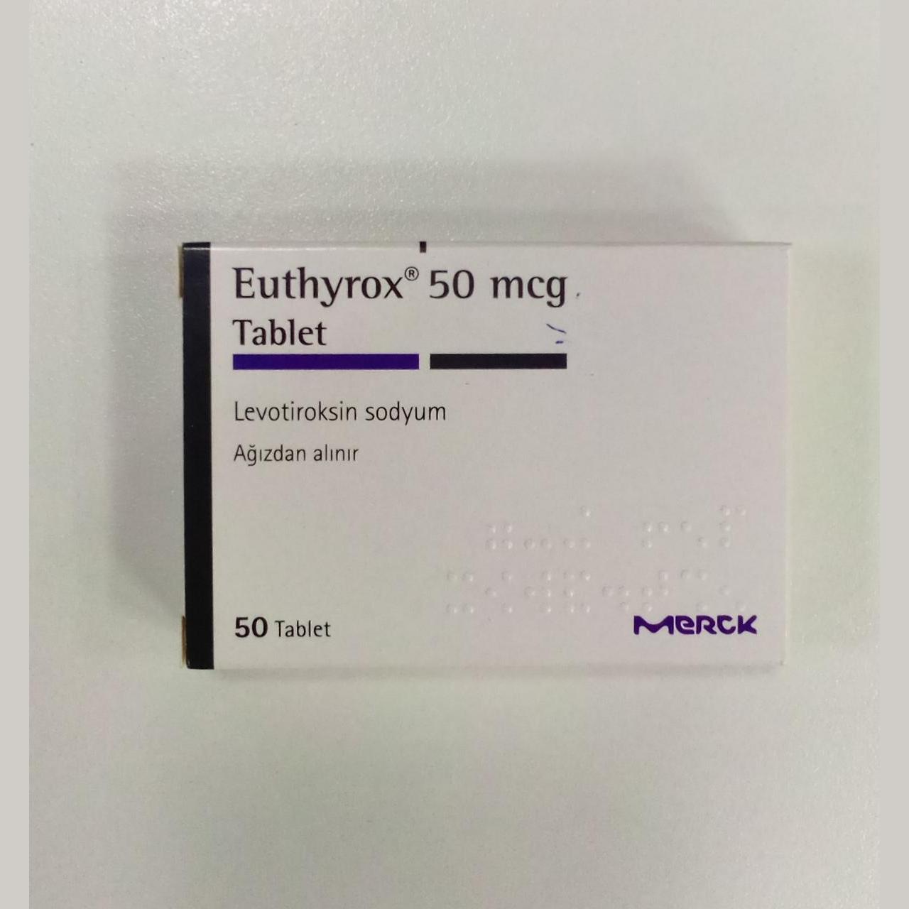 Euthyrox tablet 50mg (Levothyroxine) imported