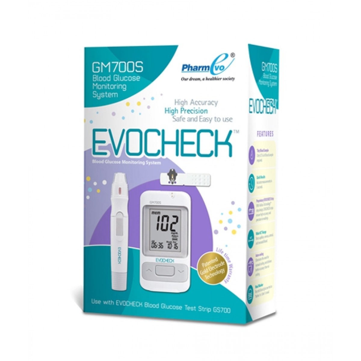 EVOCHECK METER (BLOOD GLUCOSE MONITORING SYSTEM )