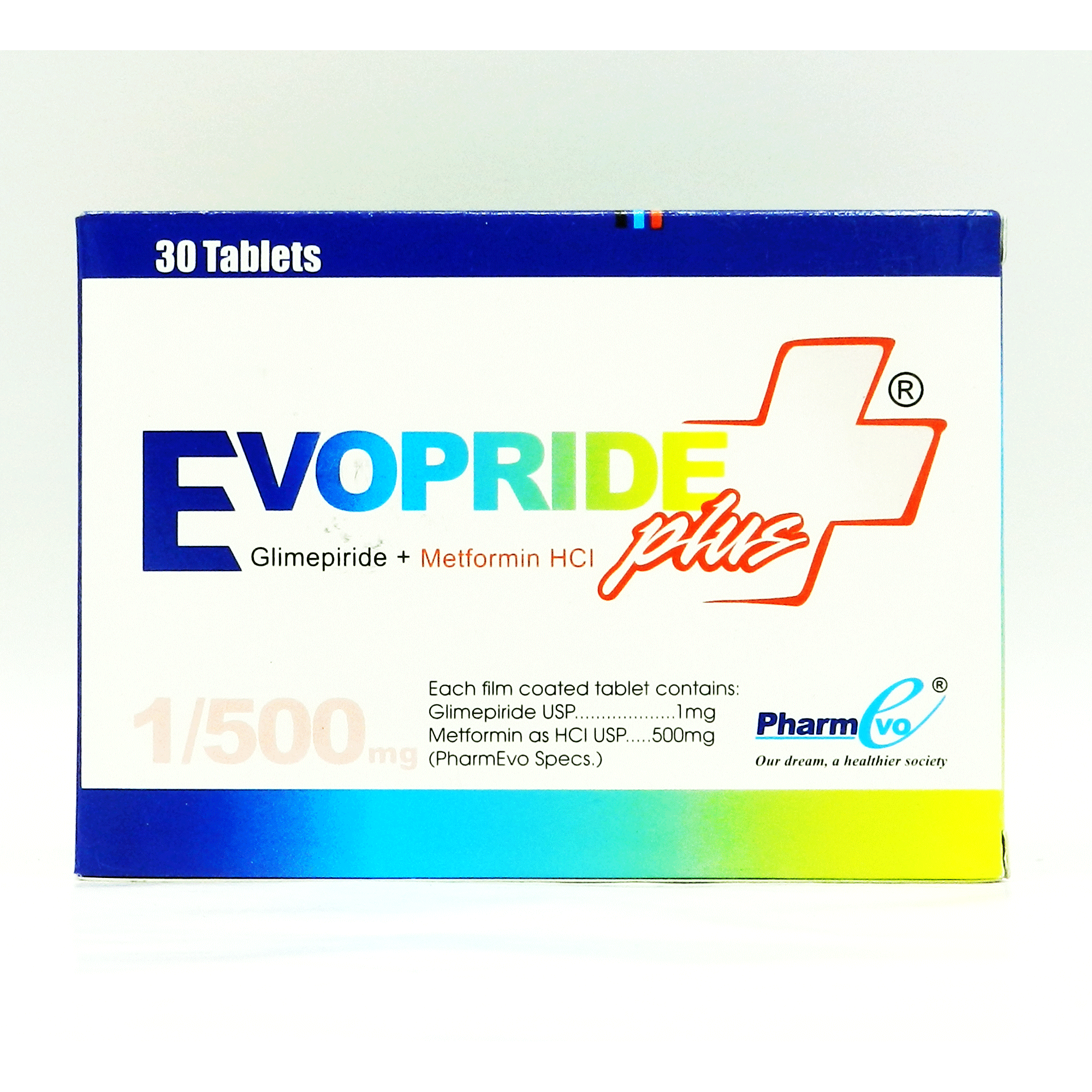 Evopride Plus tablet 1/500 mg 30’s