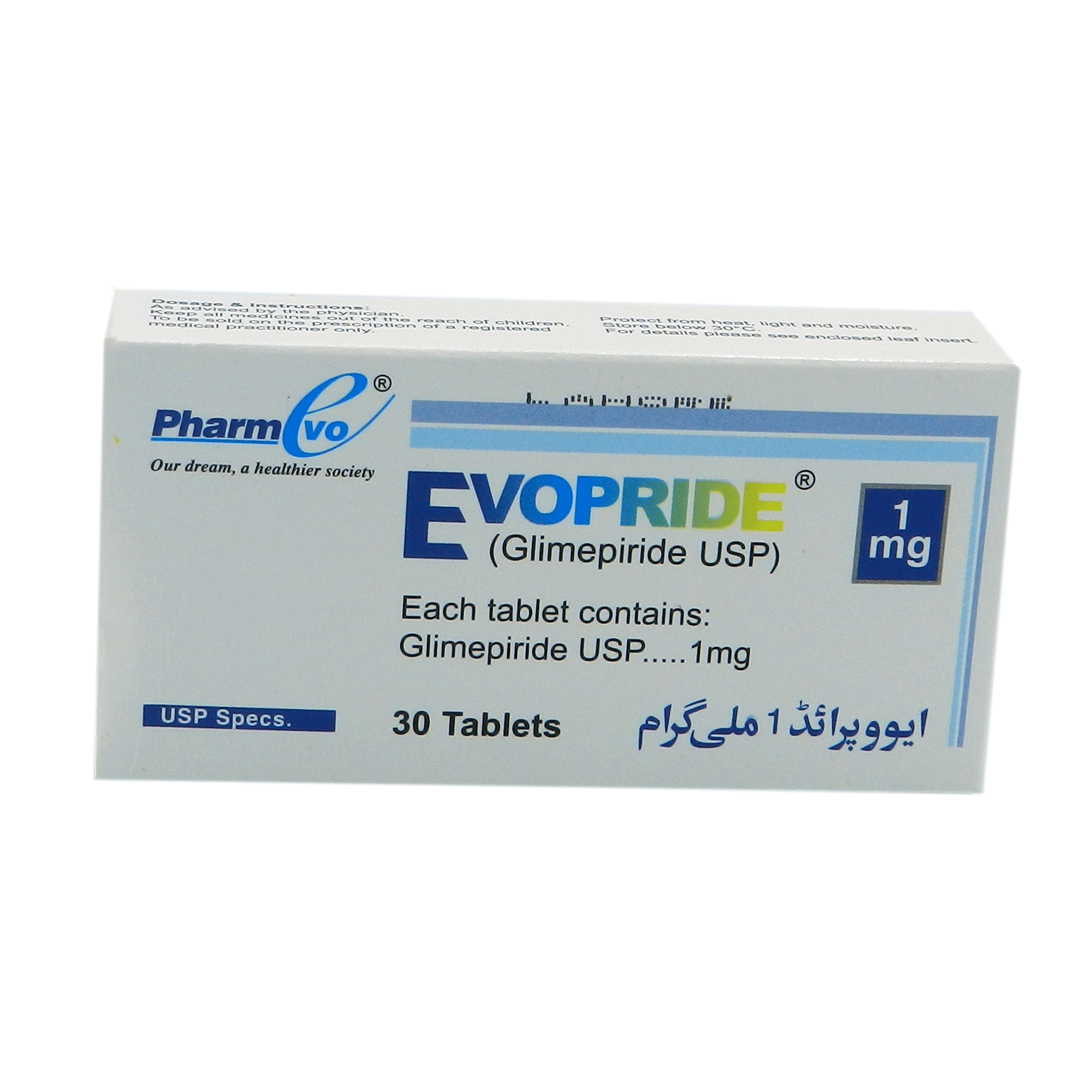 Evopride tablet 1 mg 30’s