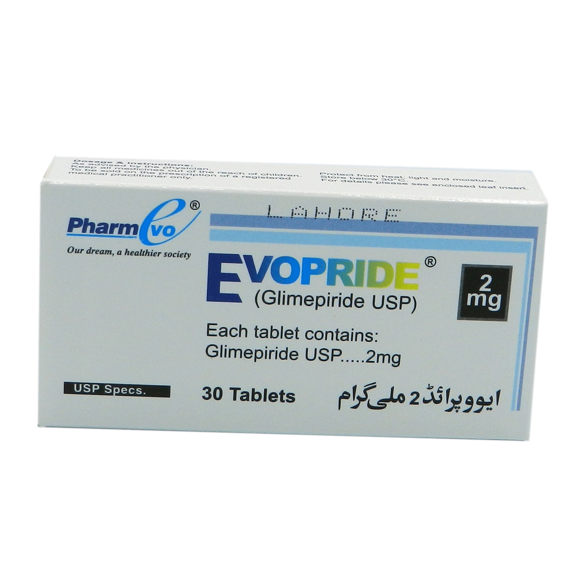 Evopride tablet 2 mg 30’s