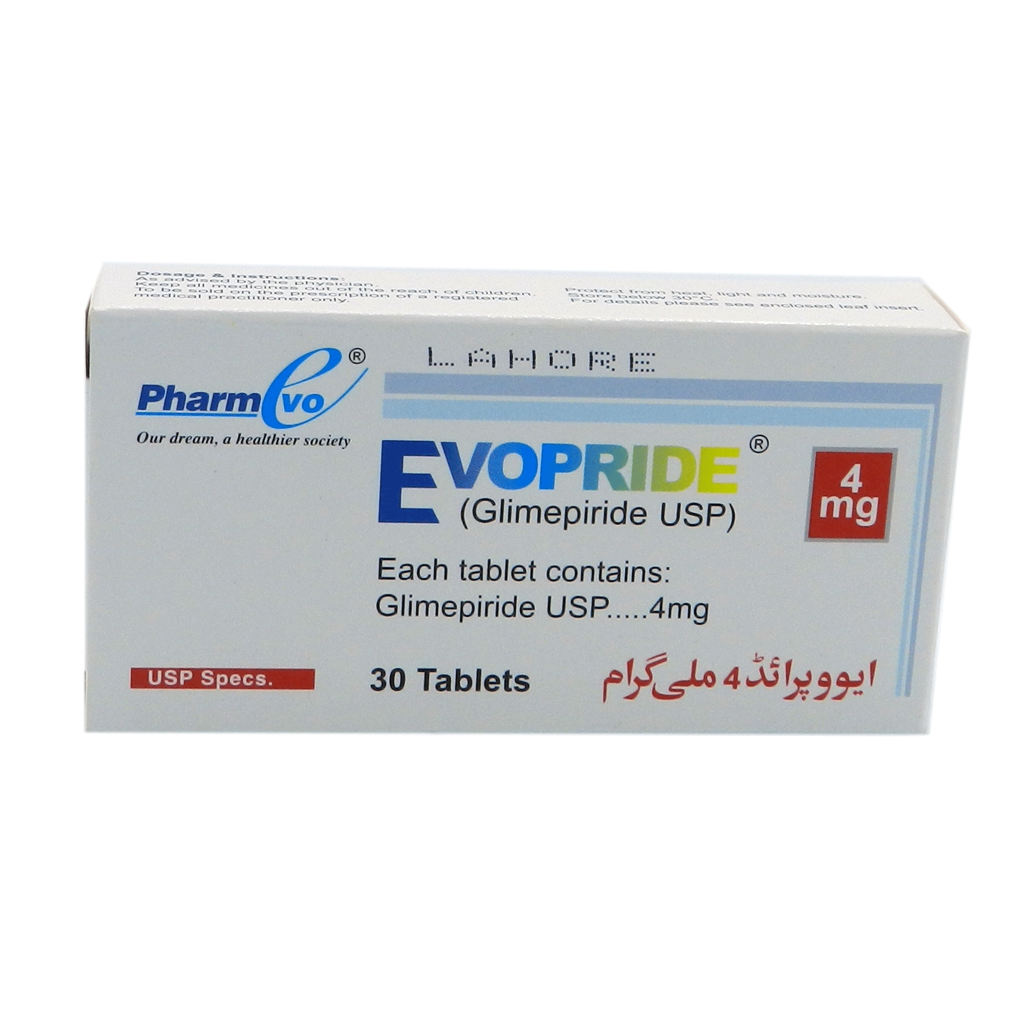 Evopride tablet 4 mg 30’s
