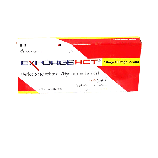 Exforge HCT tablet 10/160/12.5 mg 14’s