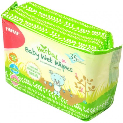 Farlin Herbal Baby Wet Wipes 35 Pcs