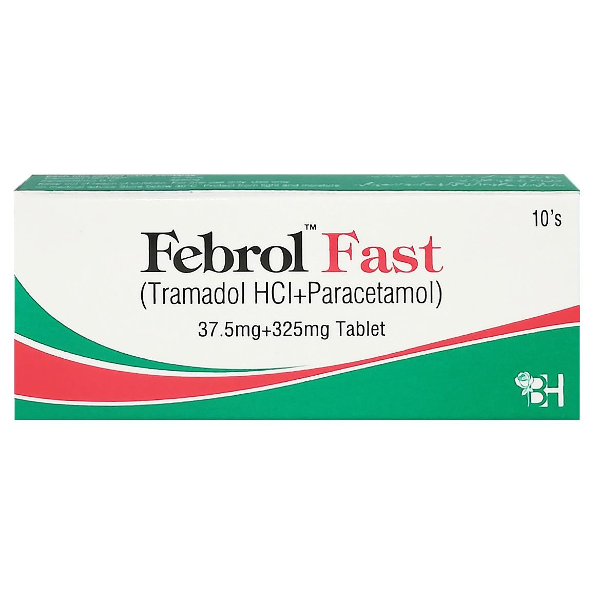 Febrol Fast tablet 37.5/325 mg 2×5’s