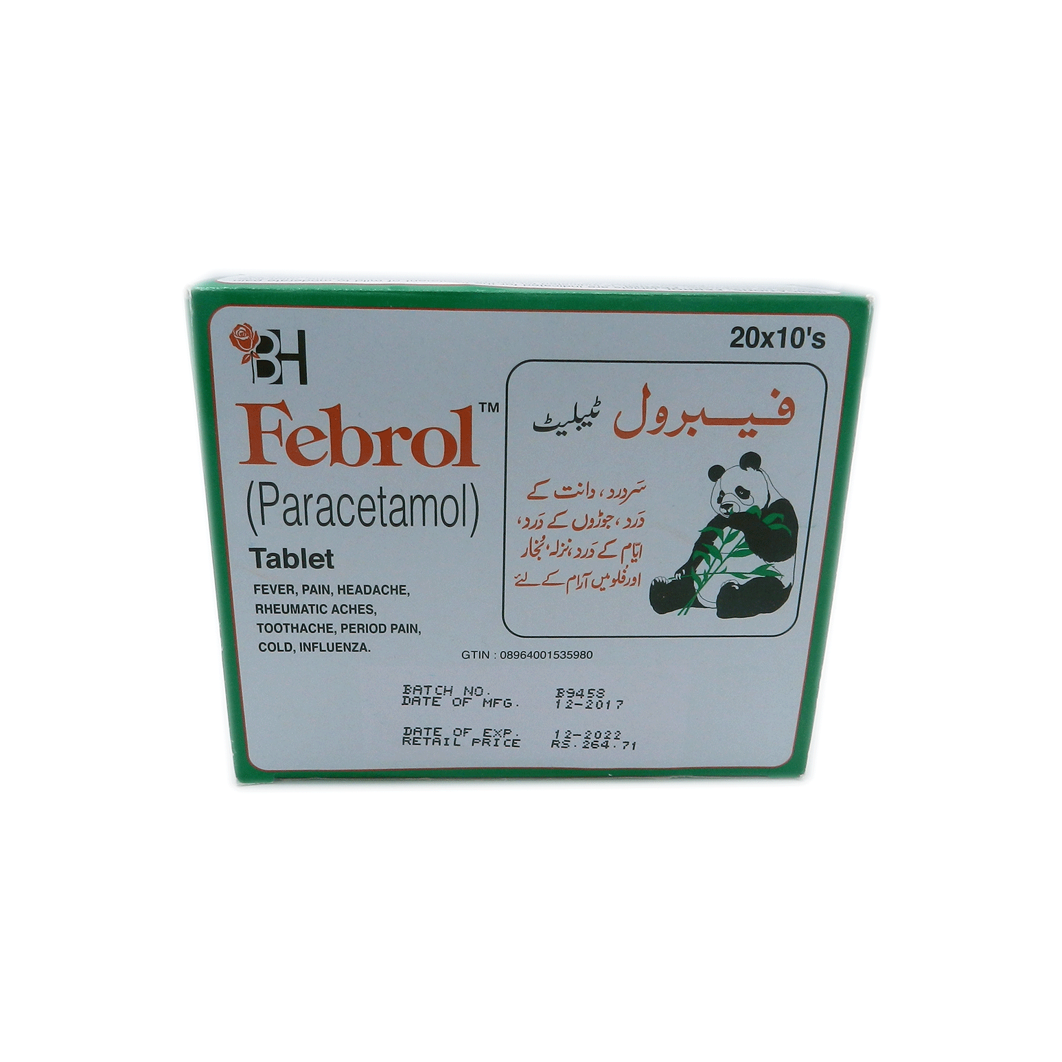 Febrol tablet 500 mg 200’s