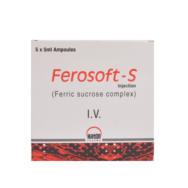 Ferosoft-S Injection 100 mg 5 Ampx5 mL