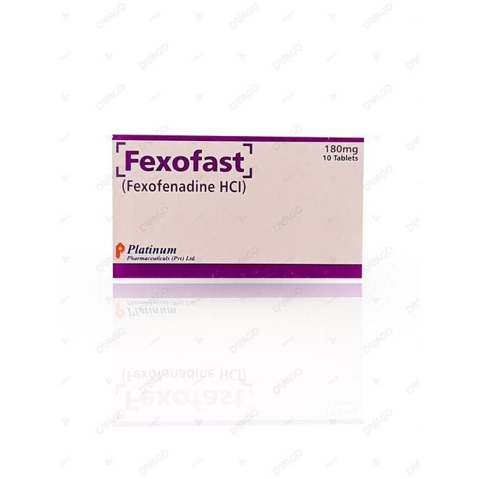 Fexofast tablet 180 mg 10’s