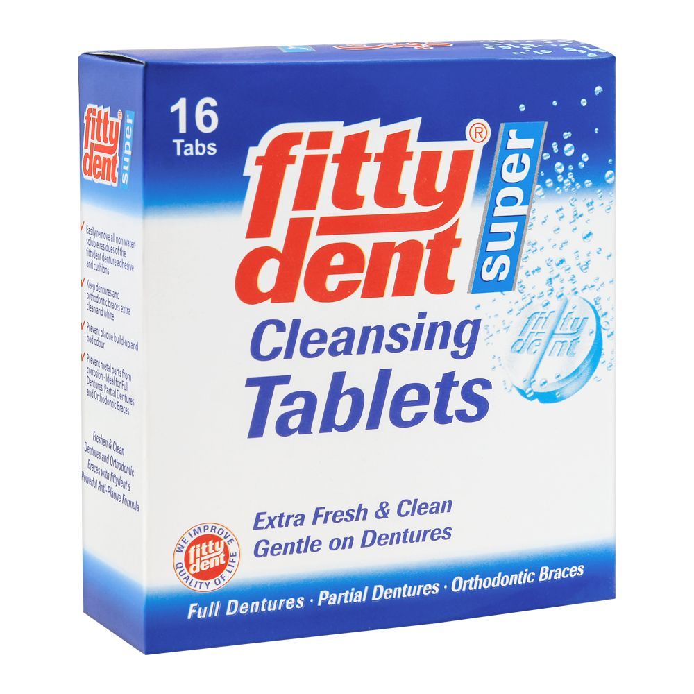 FITTYDENT TABLET DENTURES CLEANSING
