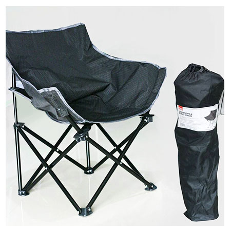 folding Hard Arm Chair – black