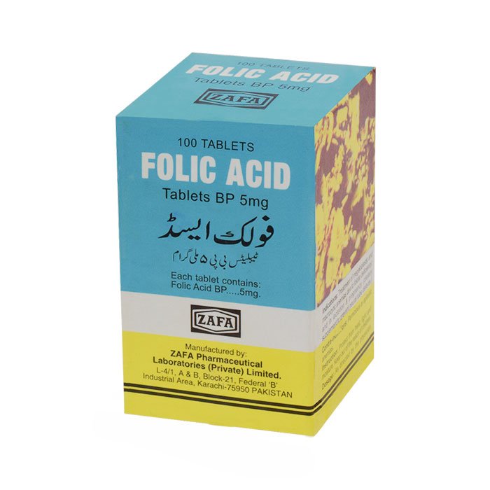 FOLIC ACID TABLET PLUS PLUS 5MG ZAFA
