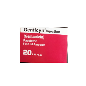 Genticyn Injection Paeds 20 mg 2 mLx5 Amp
