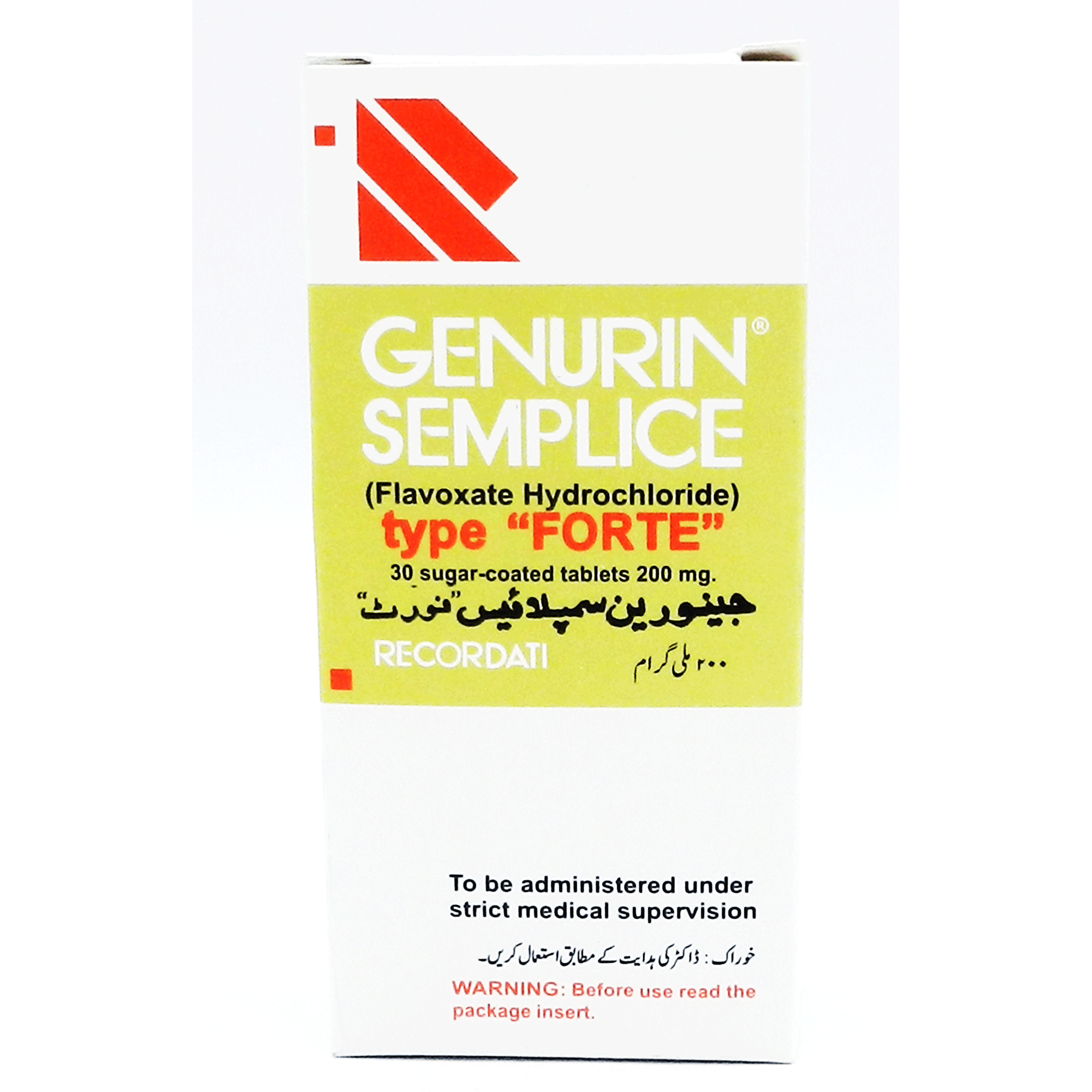 Genurin Forte tablet 200 mg 3×10’s