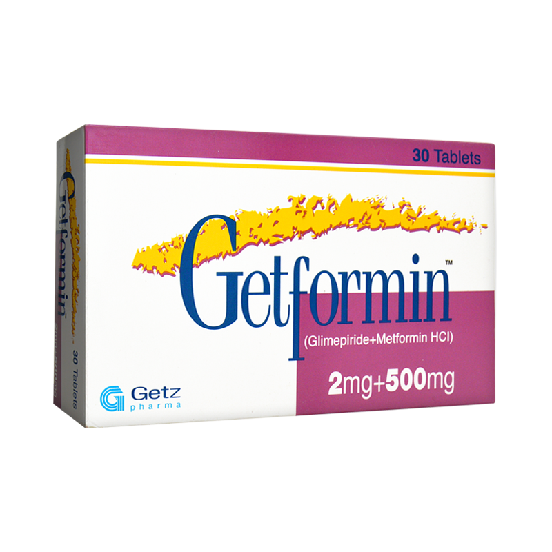 Getformin tablet 2/500 mg 30’s
