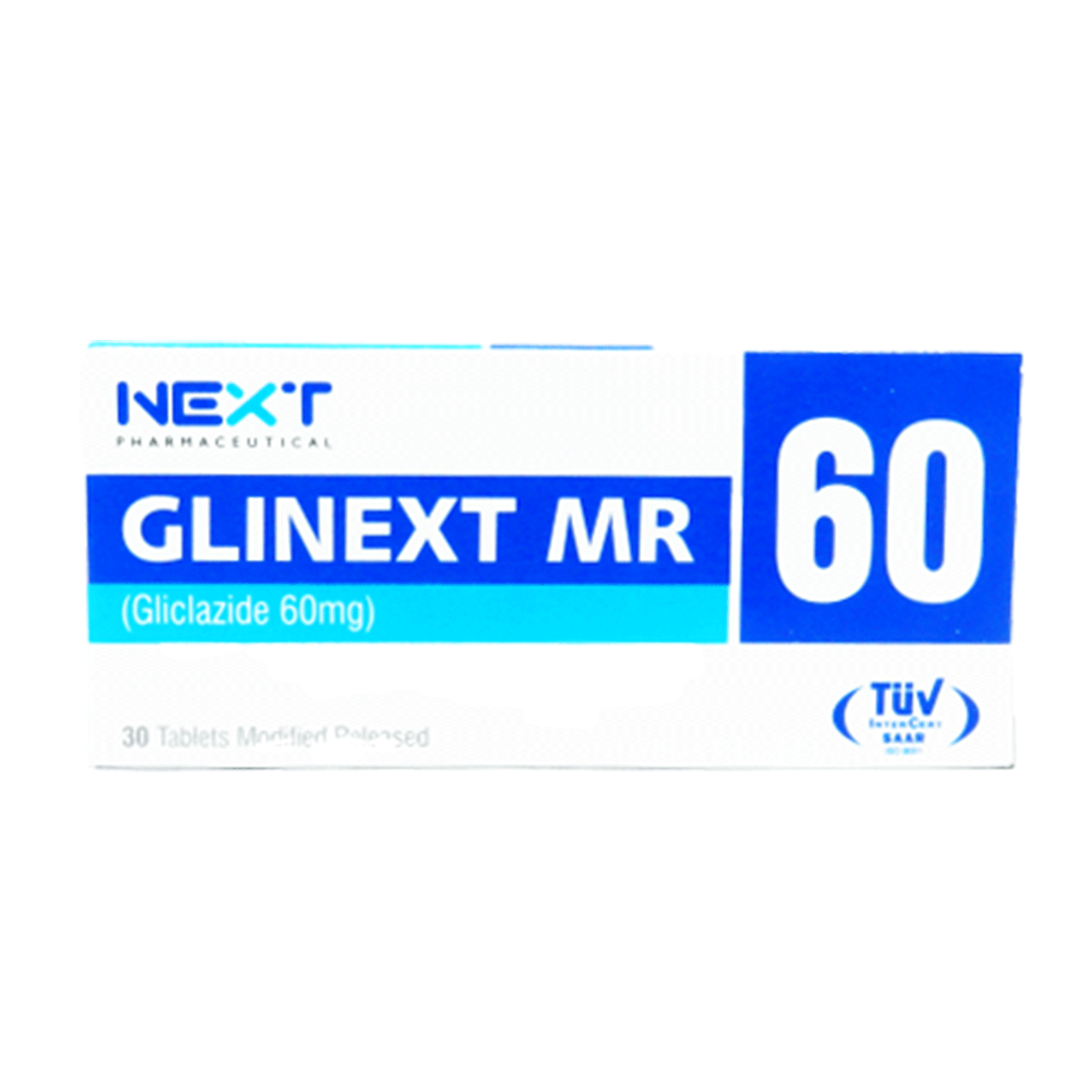 Glinext Modified Release tablet 60 mg 3×10’s