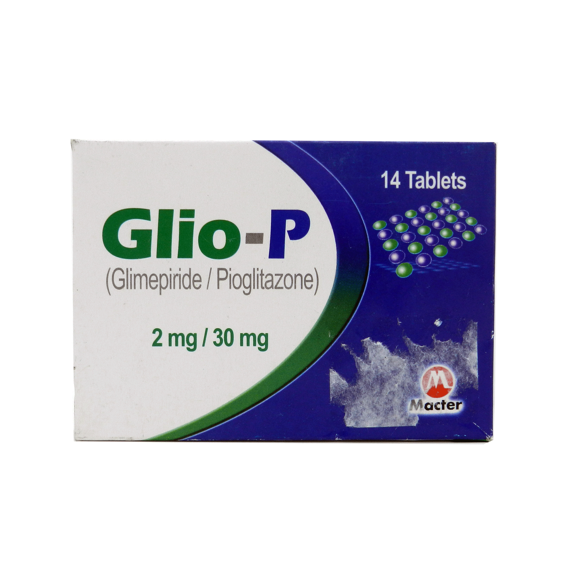 Glio-P tablet 30/2 mg 14’s