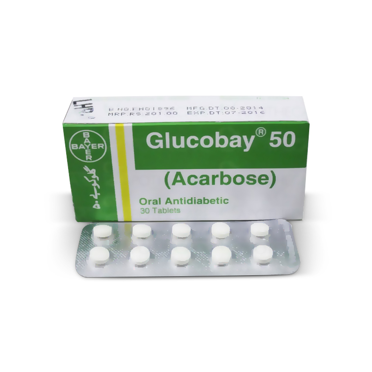 Glucobay tablet 50 mg 3×10’s