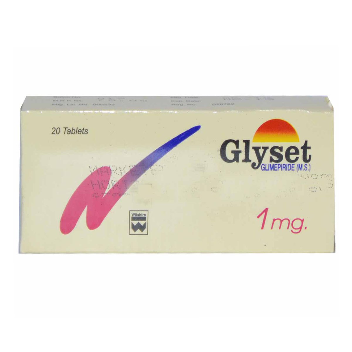 Glyset tablet 1 mg 2×10’s
