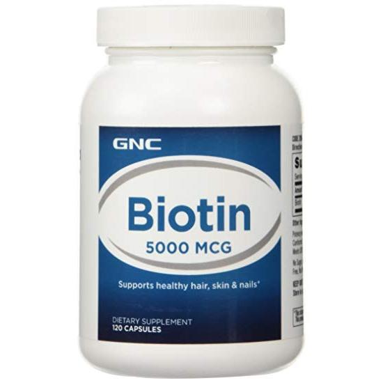 GNC BIOTIN 5000 MCG 120 CAPSULES