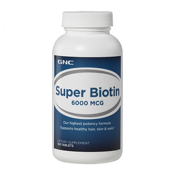 GNC Super Biotin 6000 MCG-150 Tablets