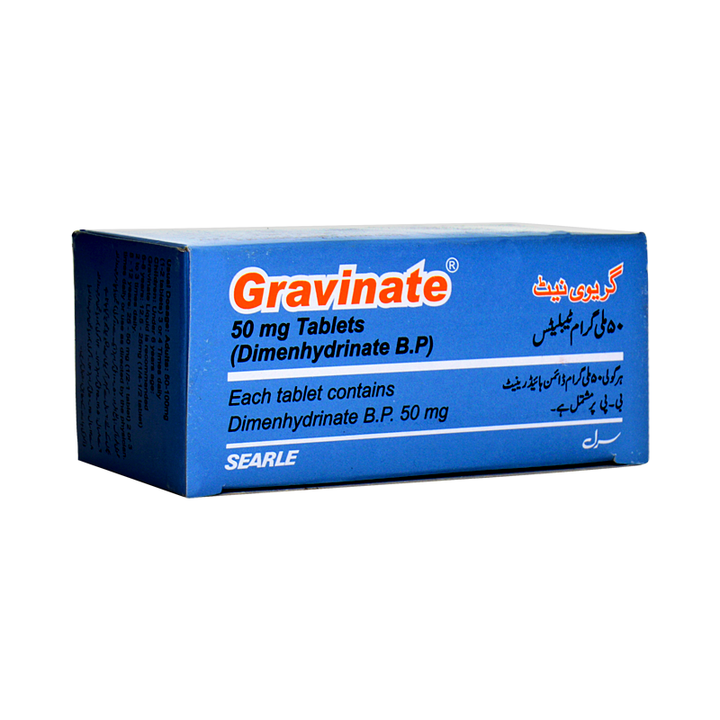 Gravinate tablet 50 mg 100’s