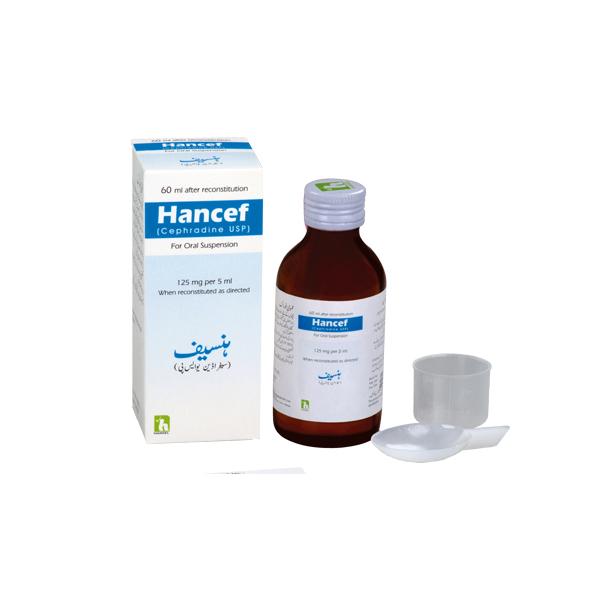 Hancef suspension 125 mg 60 mL