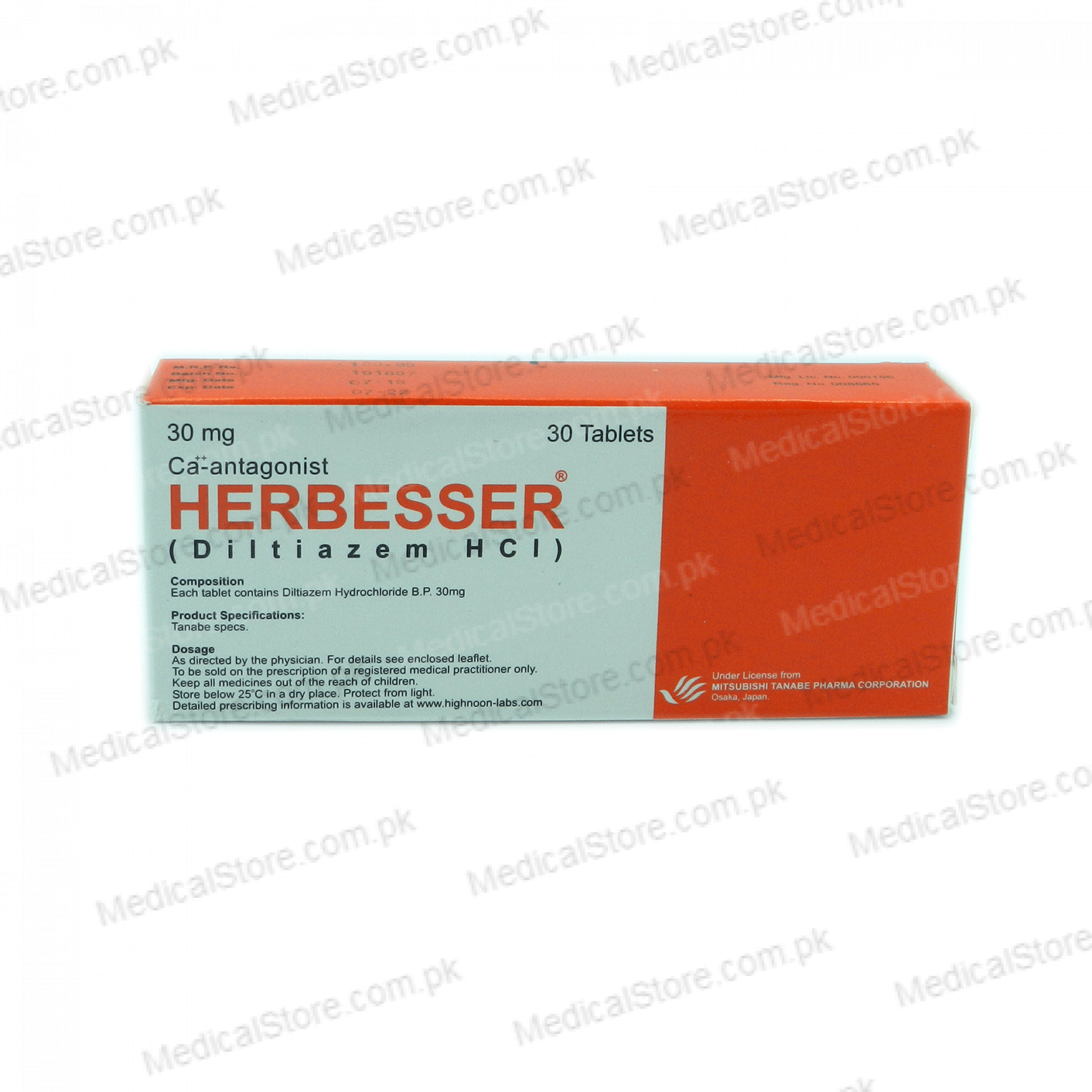 Herbesser tablet 30 mg 30’s