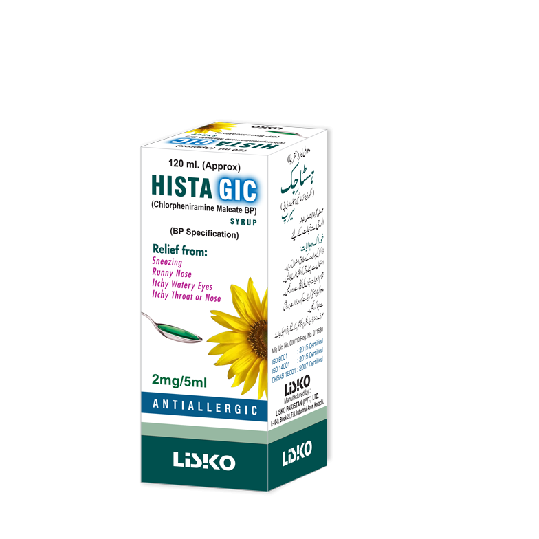 Histagic syrup 2 mg/5 mL 120 mL