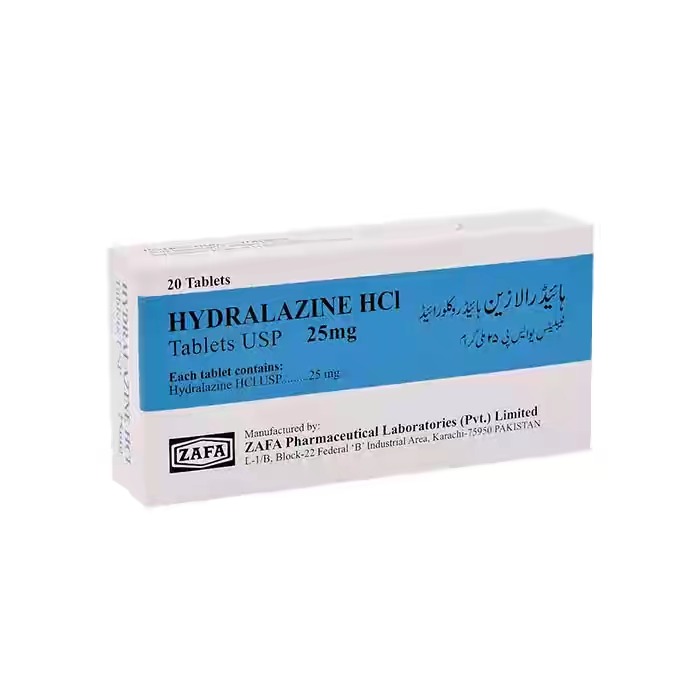Hydralazine tablet 25 mg 20’s