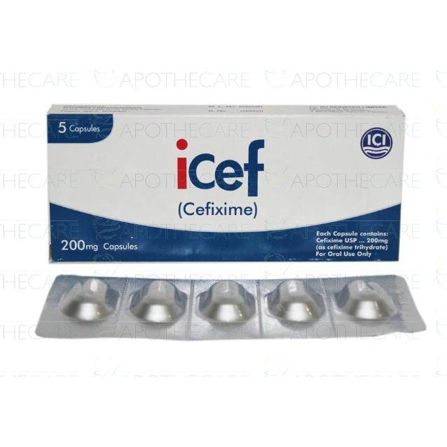 Icef capsule 200 mg 5’s