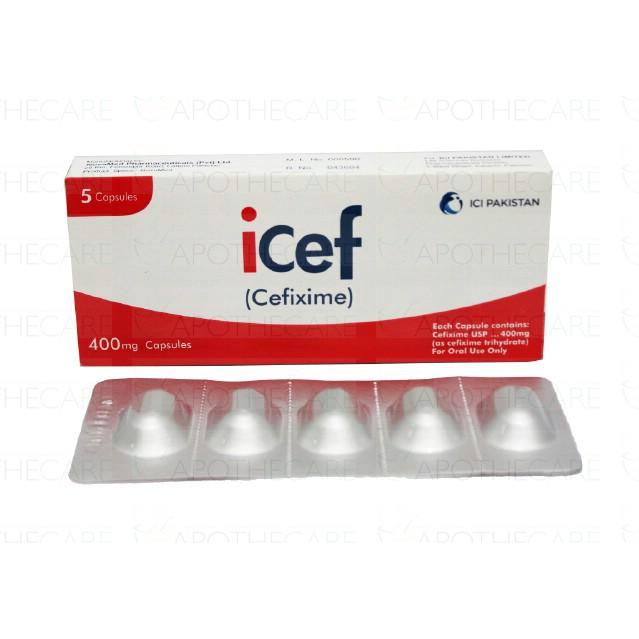 Icef capsule 400 mg 5’s