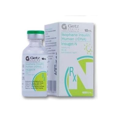 Insuget-N Injection 100 IU 1 Vialx10 mL