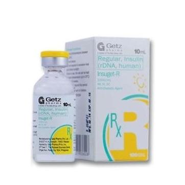 Insuget Regular Injection 100 IU 1 Vialx10 mL