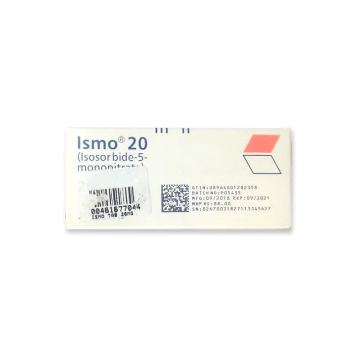 Ismo 20 tablet 20 mg 20’s