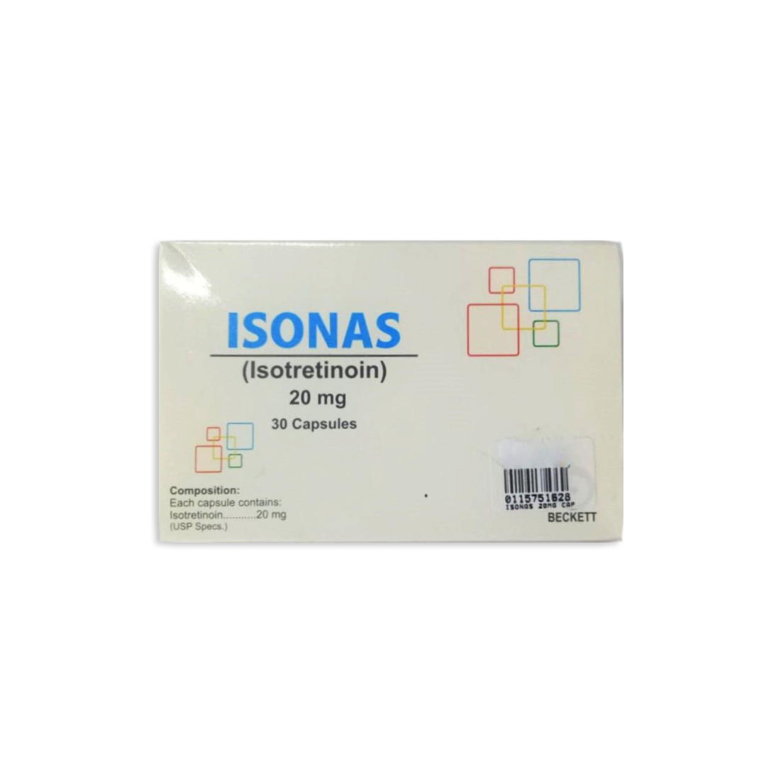 Isonas capsule 20 mg 30’s