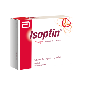 Isoptin Injection 2.5 mg 5 Ampx2 mL
