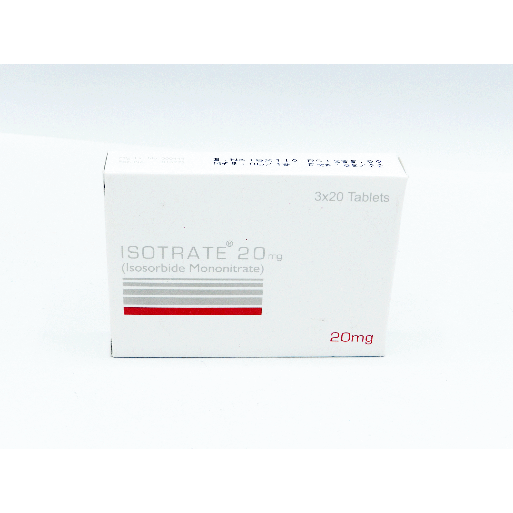 Isotrate tablet 20 mg 3×20’s