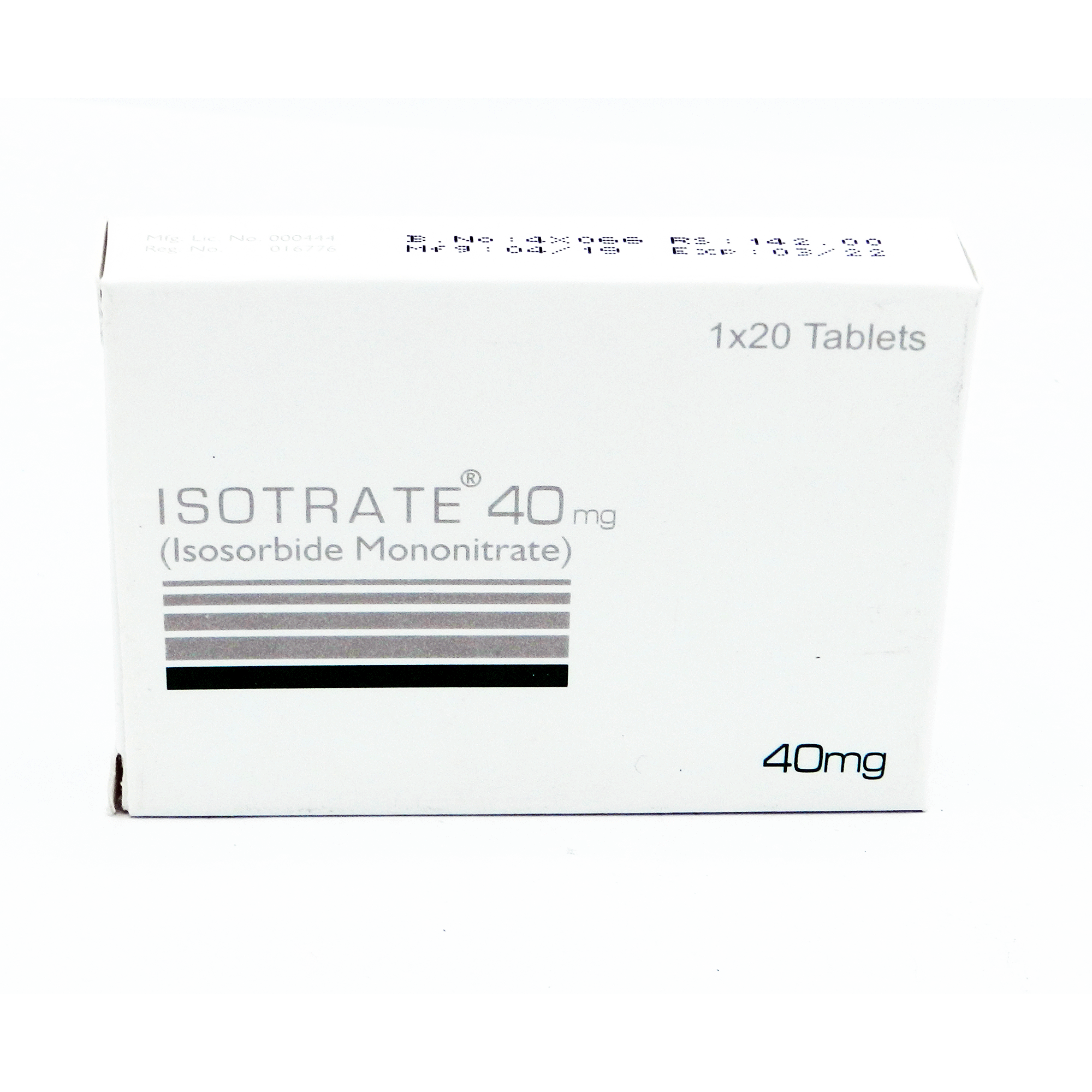Isotrate tablet 40 mg 2×10’s