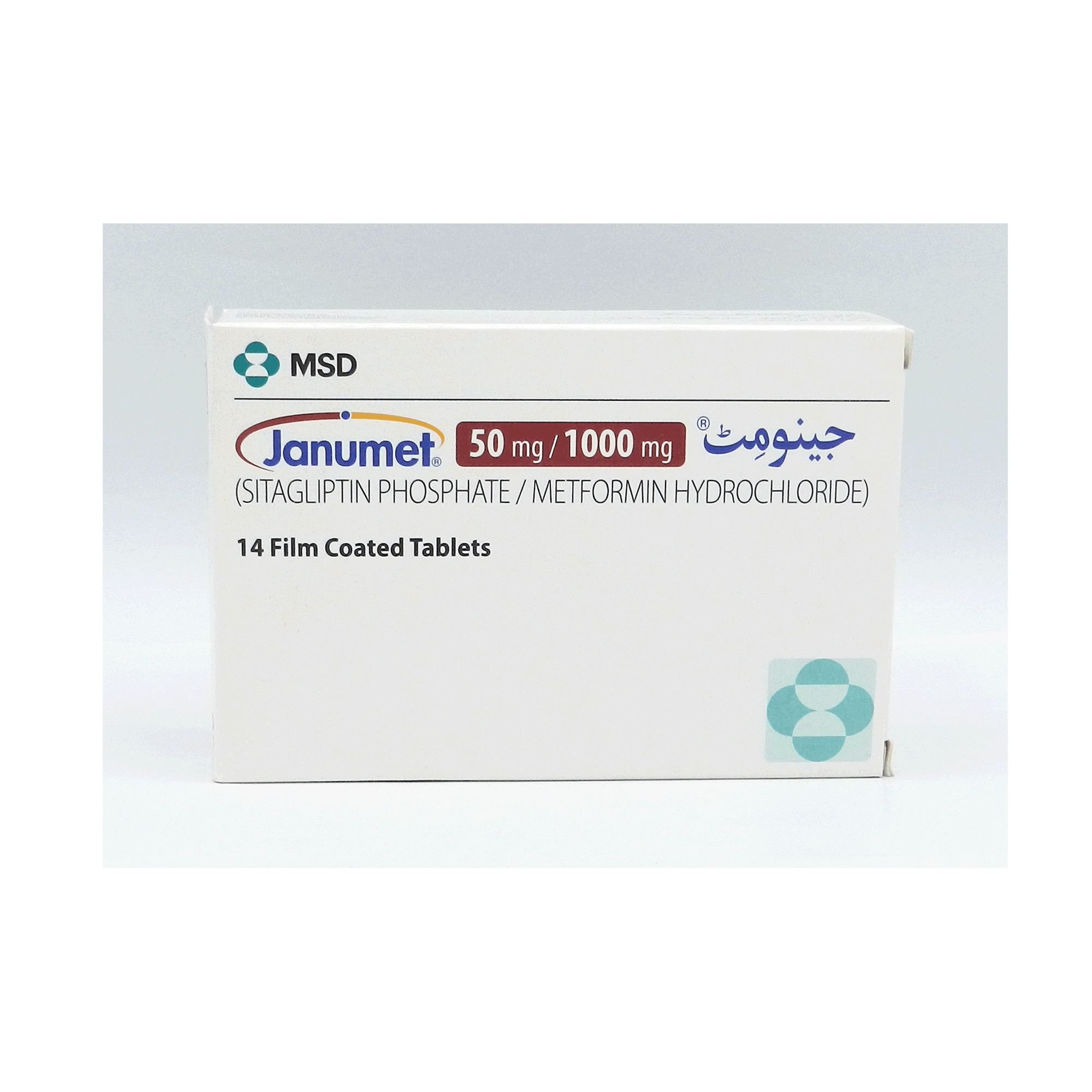 Janumet tablet 50/1000 mg 14’s