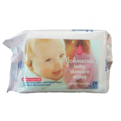 Johnson s Baby Skin Care Cloth Wipes 20 Pcs