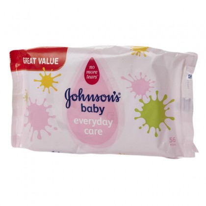 Johnsons Baby Everyday Care Wipes 56 Pcs