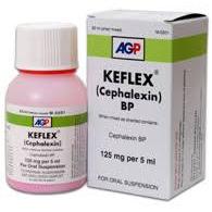 Keflex suspension 125 mg 60 mL