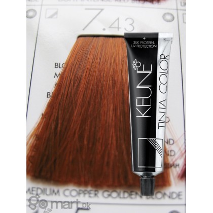 Keune Tinta Color Medium Copper Golden Blonde 7.43