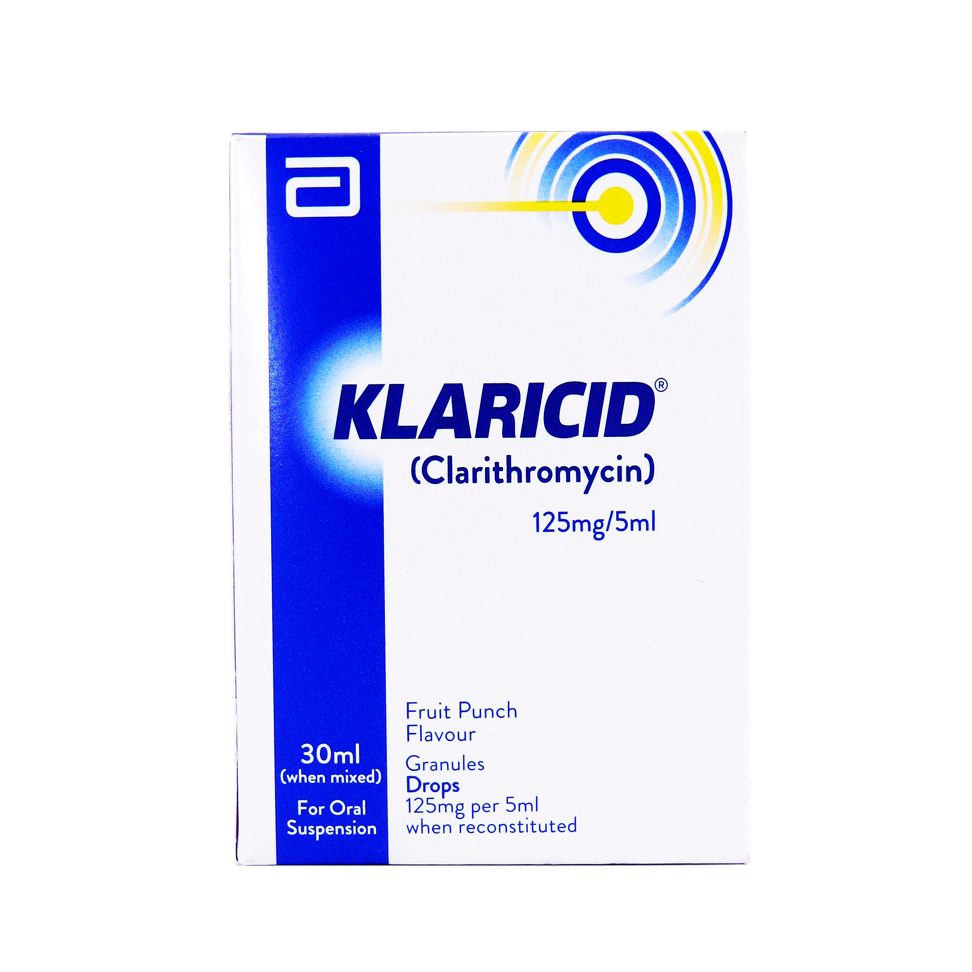 Klaricid suspension drop 125 mg 30 mL