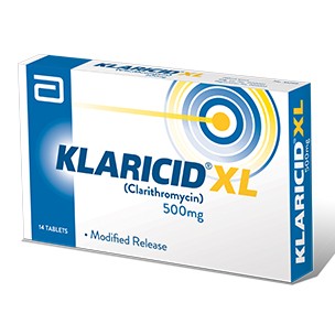 Klaricid tablet XL 500 mg 2×7’s