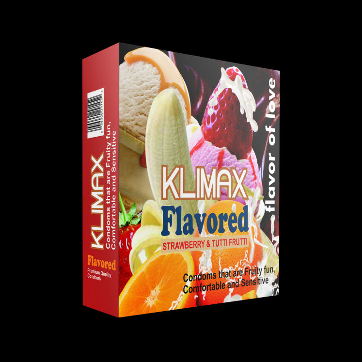 klimax Flavored- 2Pcs-Strawberry condoms