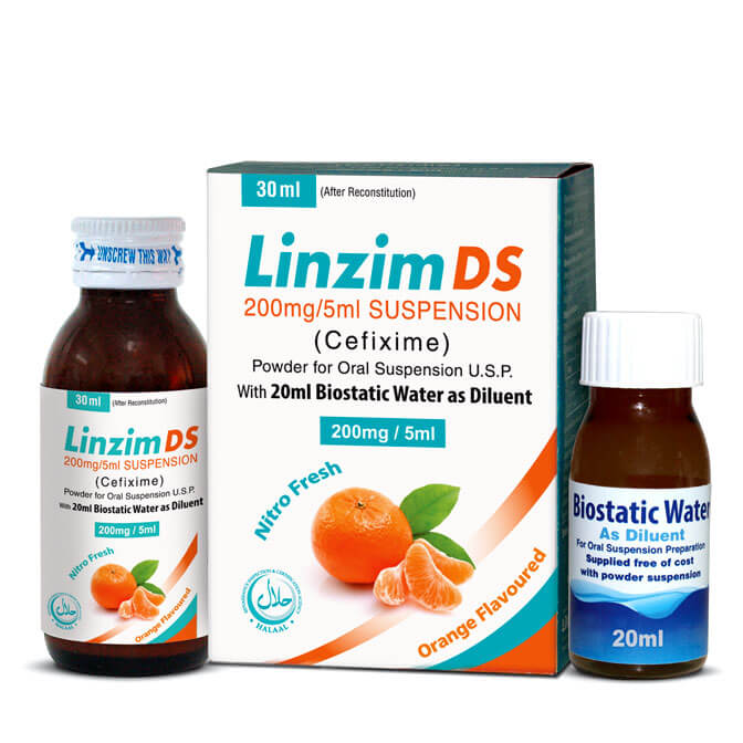 Linzim suspension DS 200 mg 30 mL