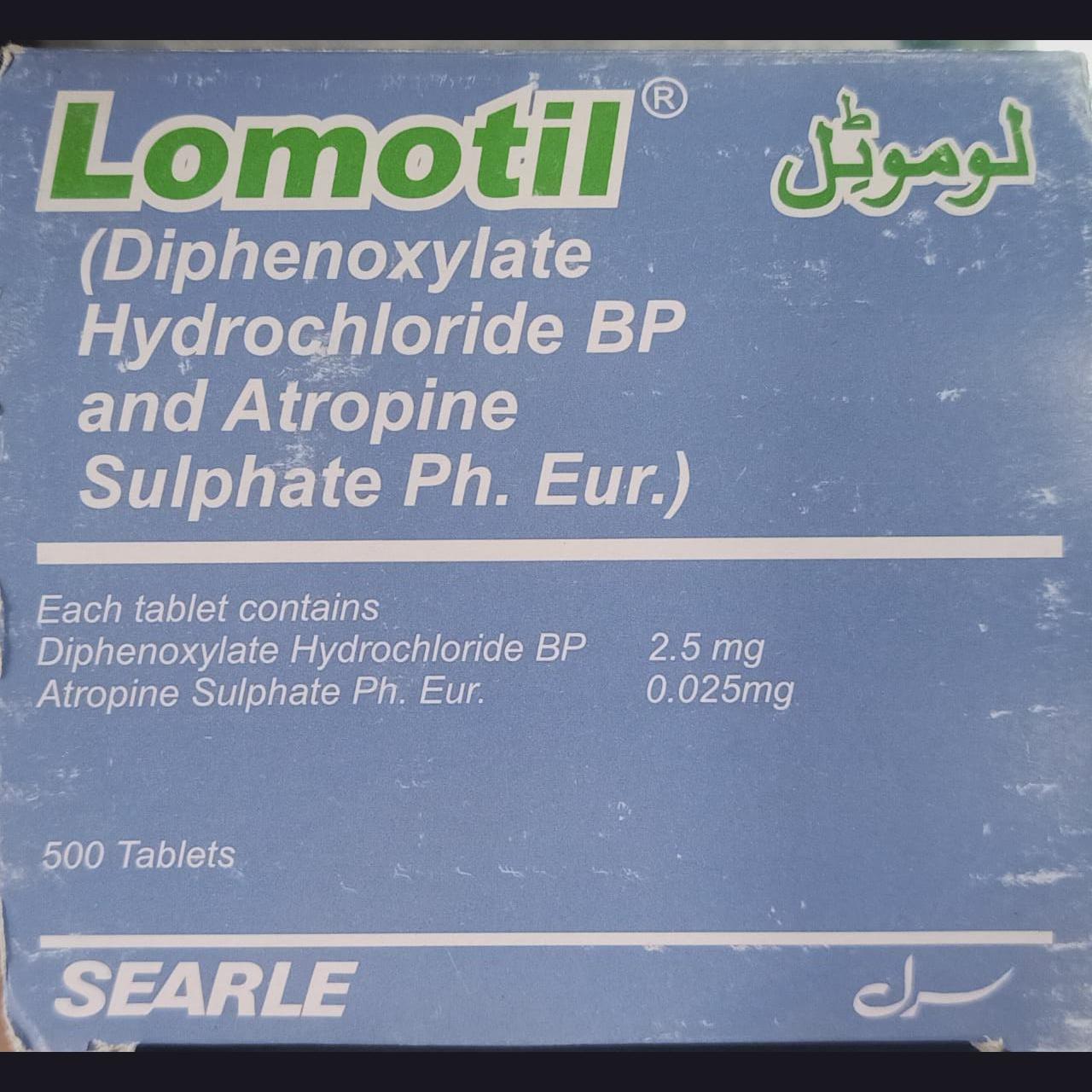 LOMOTIL 25mcg Tablet 500s