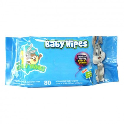 Looney Tunes Baby Wipes 80Pcs
