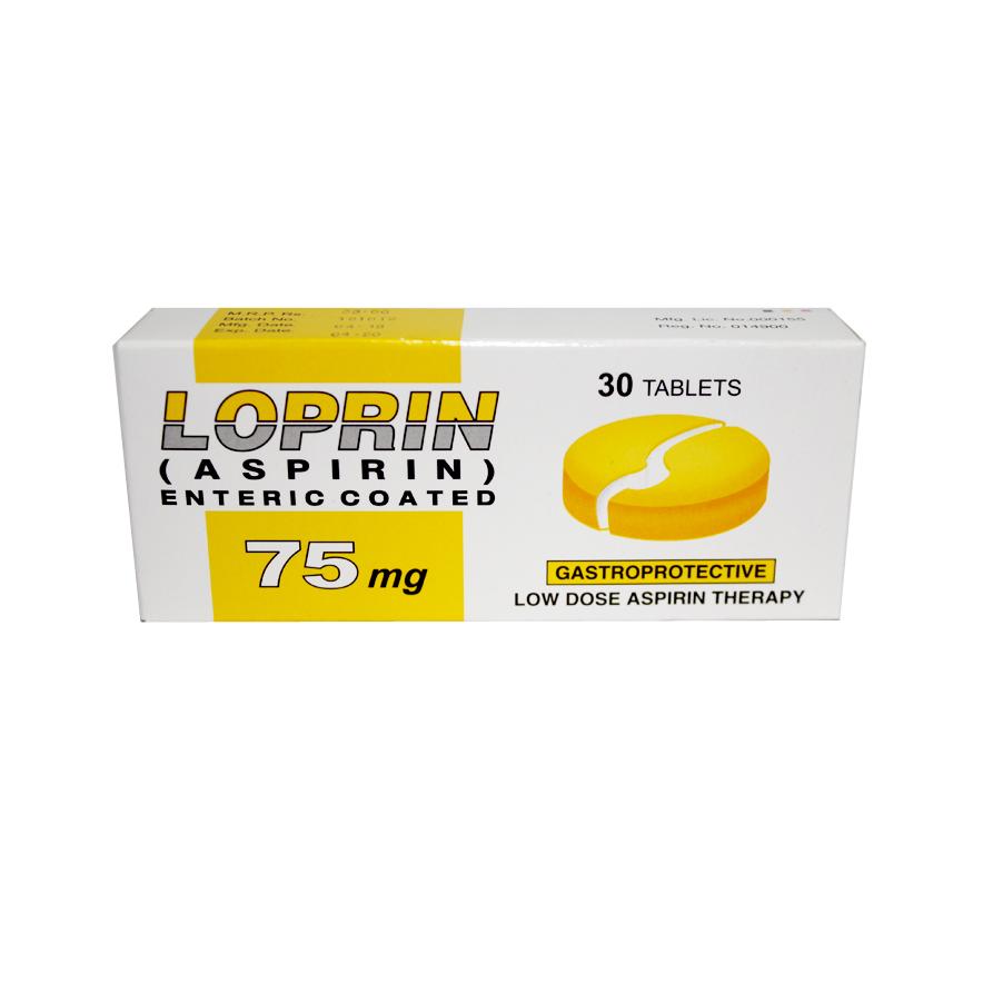 Loprin tablet 75 mg 30’s